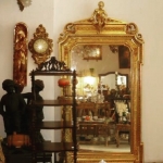 Fransız Altın Mazgala Taş Ayna